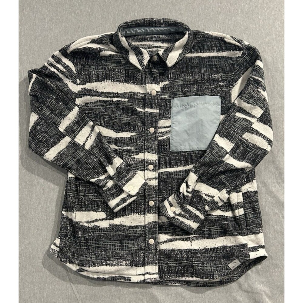 LL bean Women’s Med Sherpa Fleece Campshirt